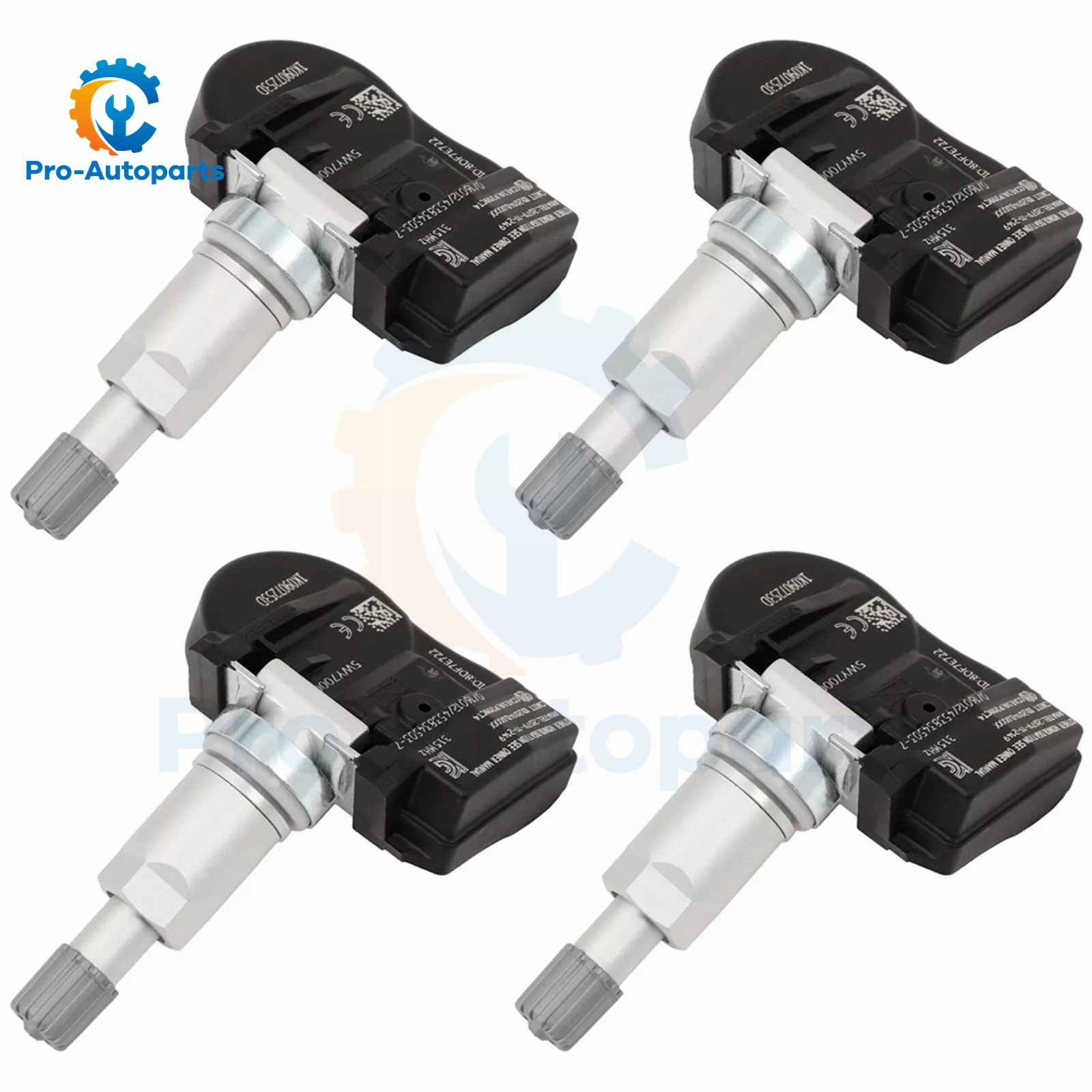 4PCS TPMS 1K0907253D Tire Pressure Sensor For Audi A3 A4 A5 TT Q5 S4 Volkswagen Beetle CC Golf GTI Jetta Passat R32 Tiguan