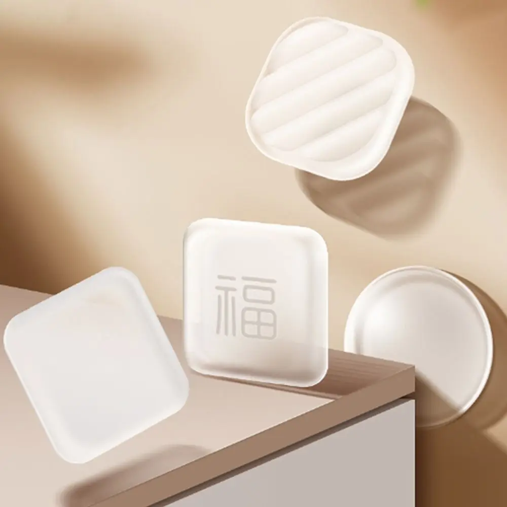 Modern PVC Door Stopper Mute Self Adhesive Wall Protector Anti-collision Door Handle Bumper Home Decoration