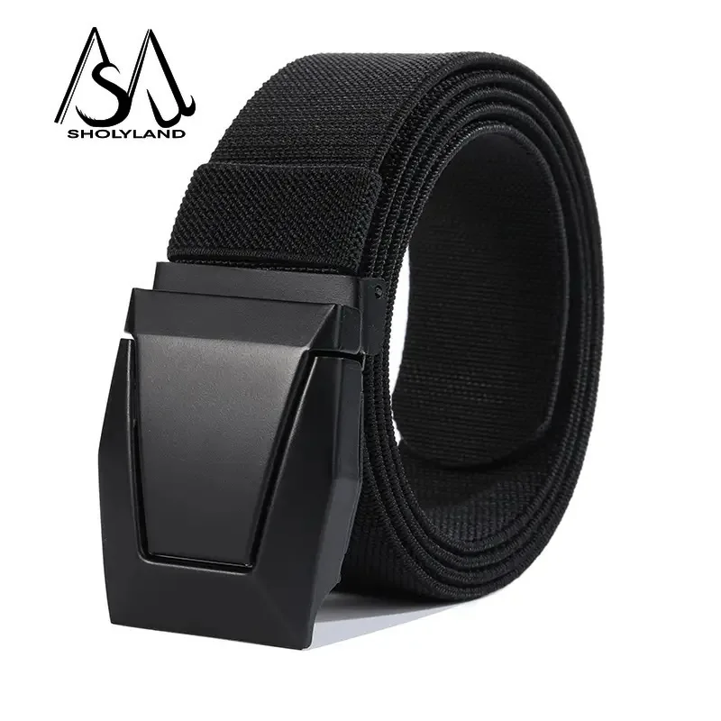 Plastic Buckle Nylon Canvas Belt Men Women Outdoor Work Popular Wide Metal-free Military Tactical Waist Airport Friendly