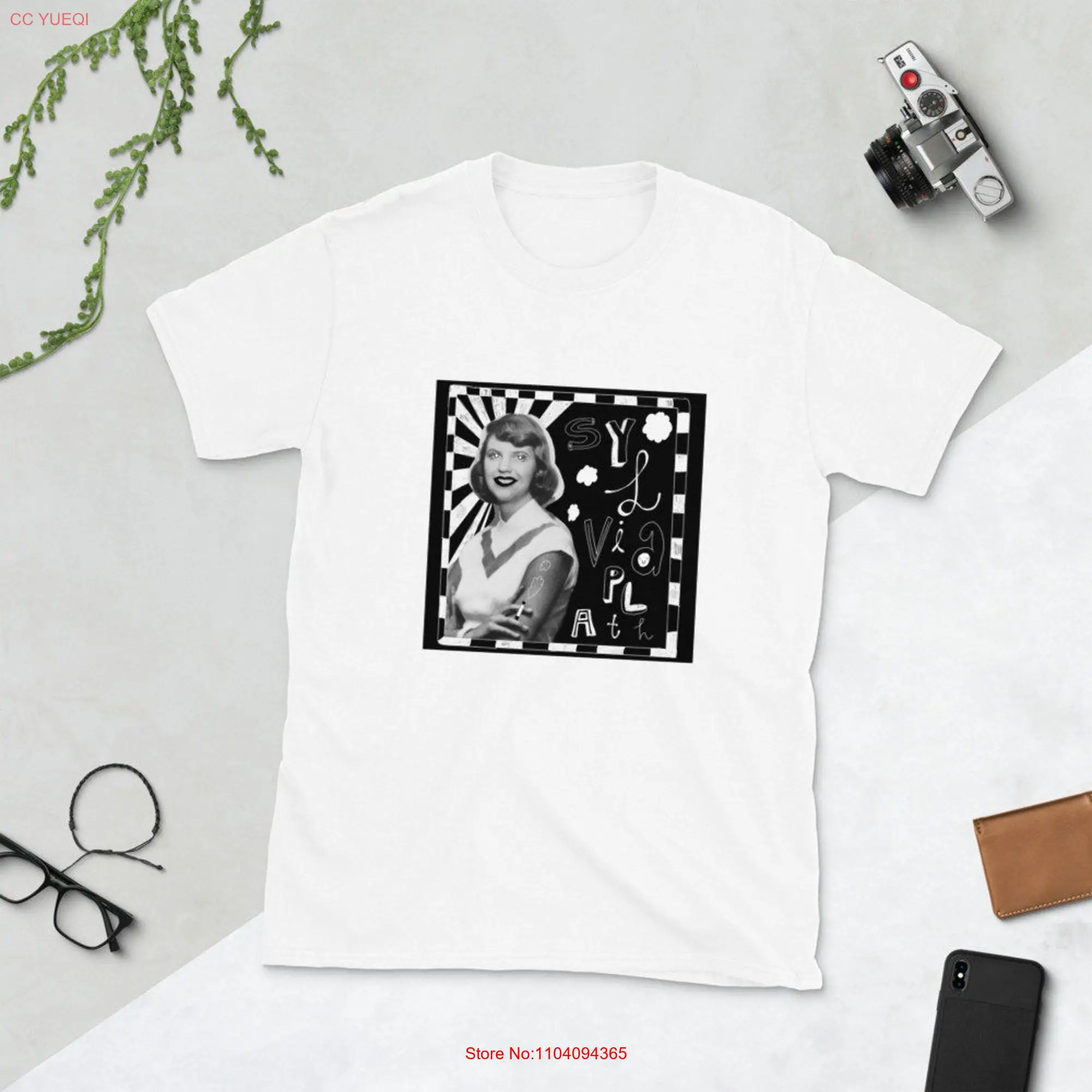 Sylvia Plath T Shirt long or short sleeves