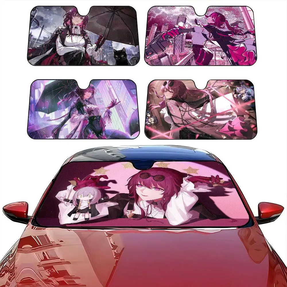 

K-Kafka Summer Car Sunshade Front Windshield Sunshade Sunblock Thermal Insulation Sunshade Umbrella Retractable