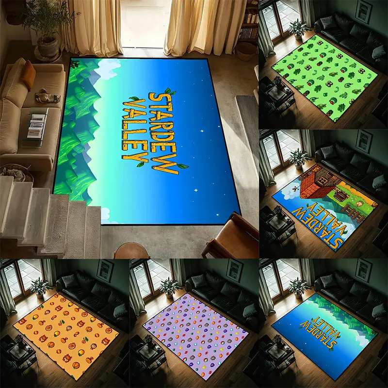 

MINISO S-tardew Valley Gaming Small Bedside Kitchen Bath Living Home House Bedroom Floor Mat Doormat Large Carpet Rug Decoration