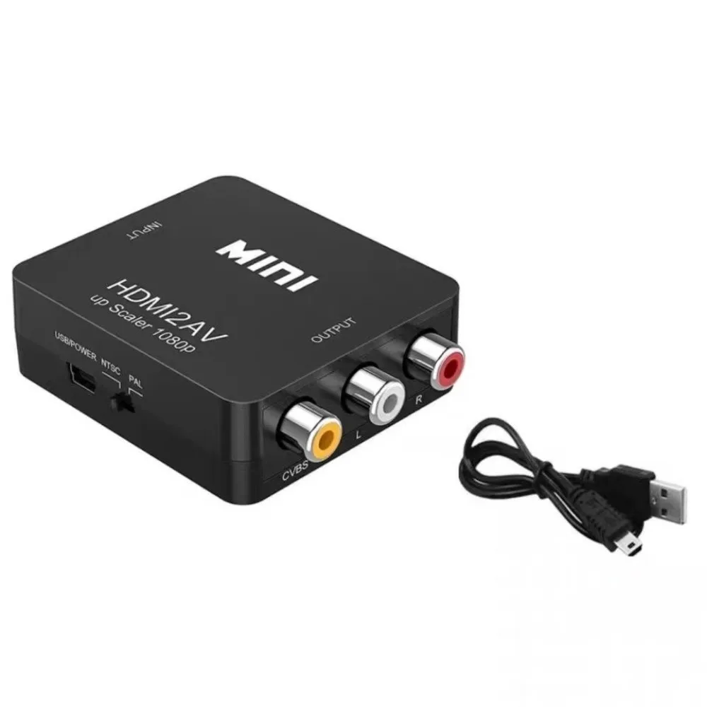 

Mini Composite Video Audio Converter HD 1080P Output Multi-device Compatible Mini Scaler Box Plug & Play HD 1080P Converter