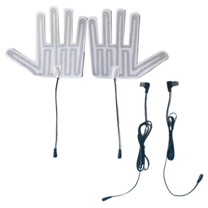 

G6KF Energy saving Hand shaped Heating Film 5V USB Gloves Heating Pad for Long hour