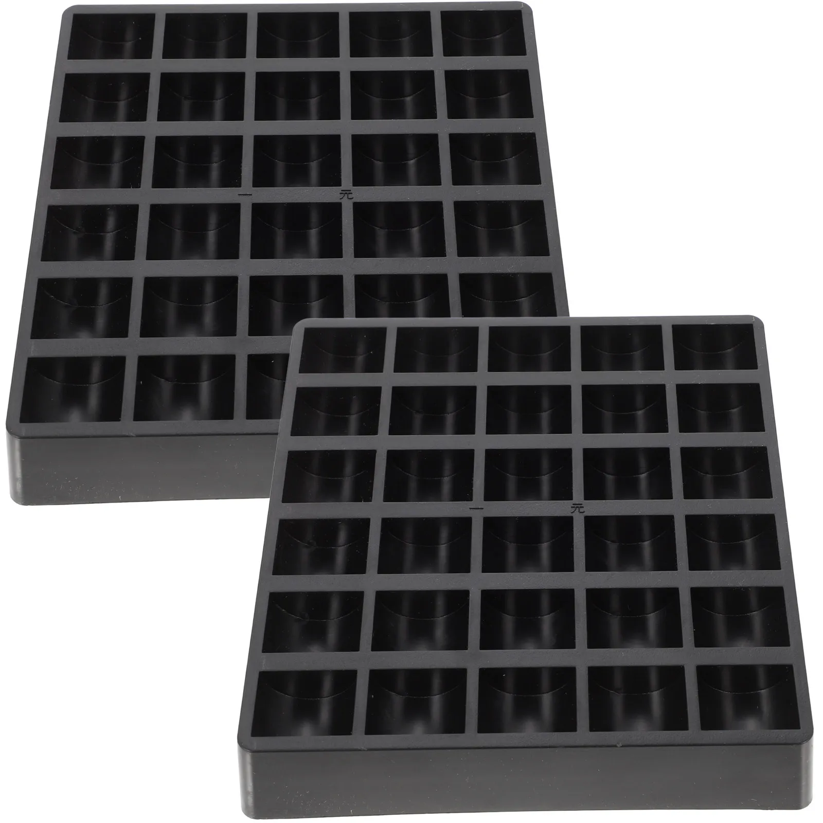 2Pcs Coin Storage Box Premium Plastic Coin Holder Organizer for Coins Change Collection Plastic Storage Case