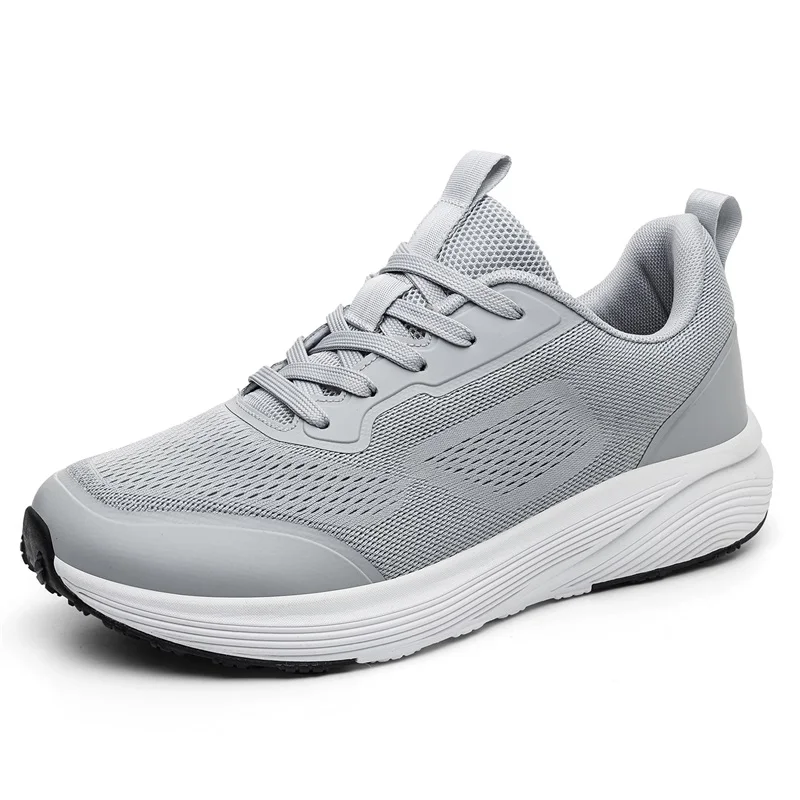 

Men Wide Toe Athletic Shoes Lightweight Breathable Mesh Sneakers Non-slip Rubber Sole Walking Running Shoes For fat Feet