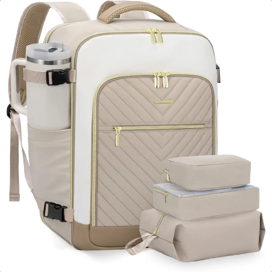 

Large Travel Backpack for Women TSA Carry on Backpack for Airplanes 40L Personal Item Travel Bag for Women fits 17 Laptop Water