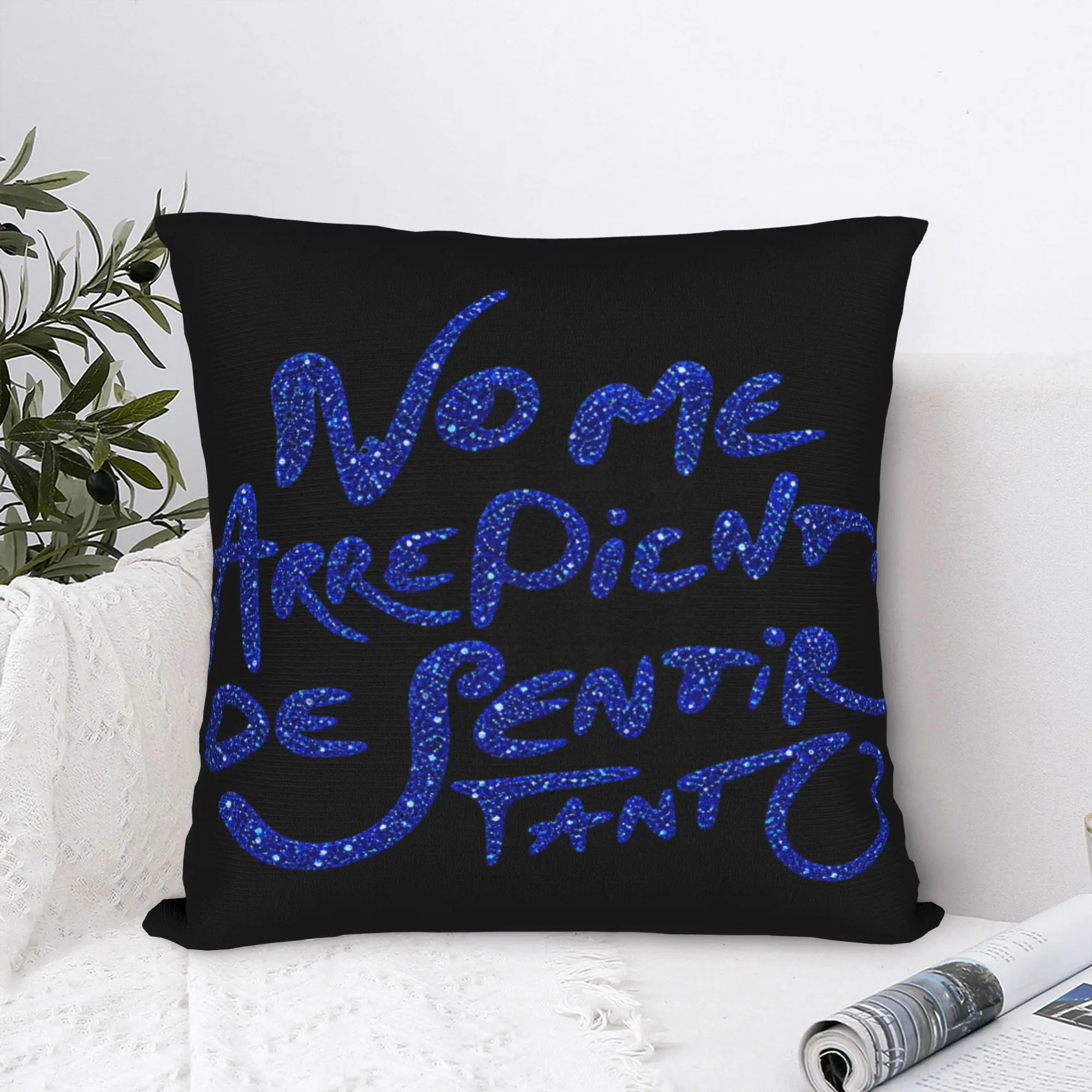 No Me Arrepiento De Sentir Tanto Karols G NMADST  Pillowcase Merch Soft Cushion Cover  Pillow Covers Square Multiple Sizes