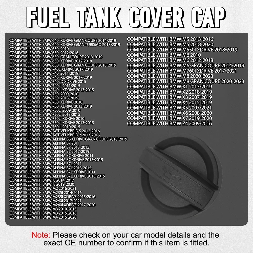 سيارة الوقود خزان الغاز غطاء تغليف 1112 8655 331 11128655331 صالح لسيارات BMW الوقود حشو غطاء تغليف 11128619360