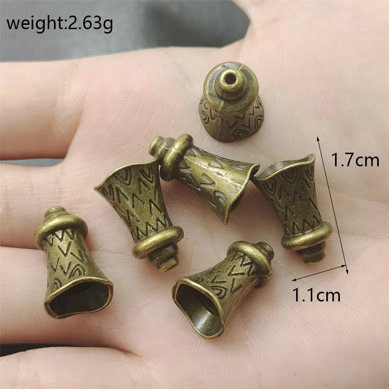 15pcs 3 Colors Alloy Bead End Caps Cone For Jewelry Findings Making Necklace Tassel Components Spacer Bead Accessories Materials