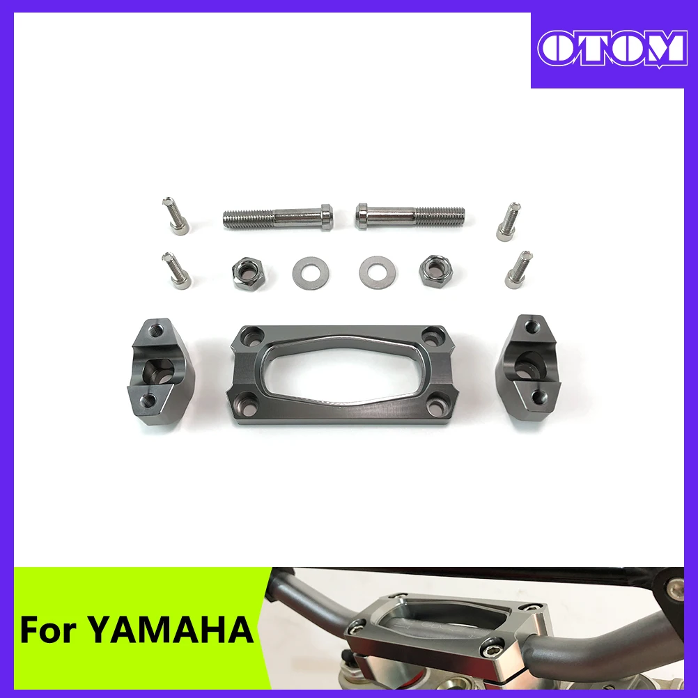 Motorcycle 28MM HandleBar Clamp Integrated Gland 1 1/8'' Handlebar Risers Bar Adapter Mount For YAMAHA YZ125 YZ250F WR450F Parts