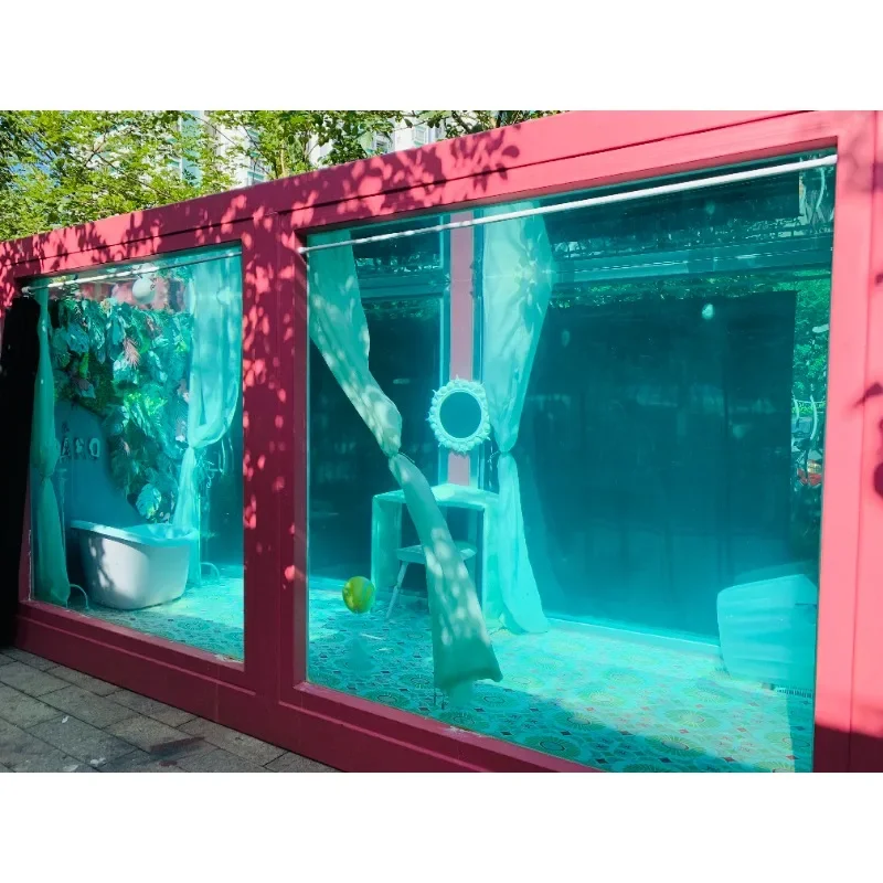 

20 Ft 40 Ft Shipping Container Pool Outdoor Acrylic Container Swimming Pools with Stairs