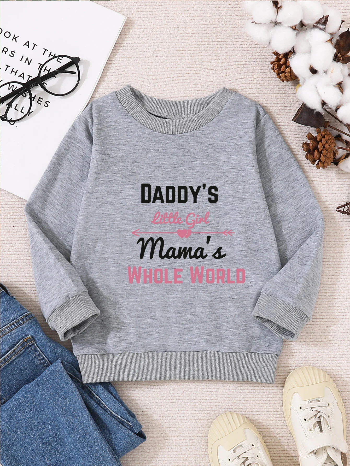 Kid Girls Boys Sweatshirts Long Sleeve 100% Perfect Letter Printed Casual Loose Sweatshirts Fall Spring Child Coat Tops