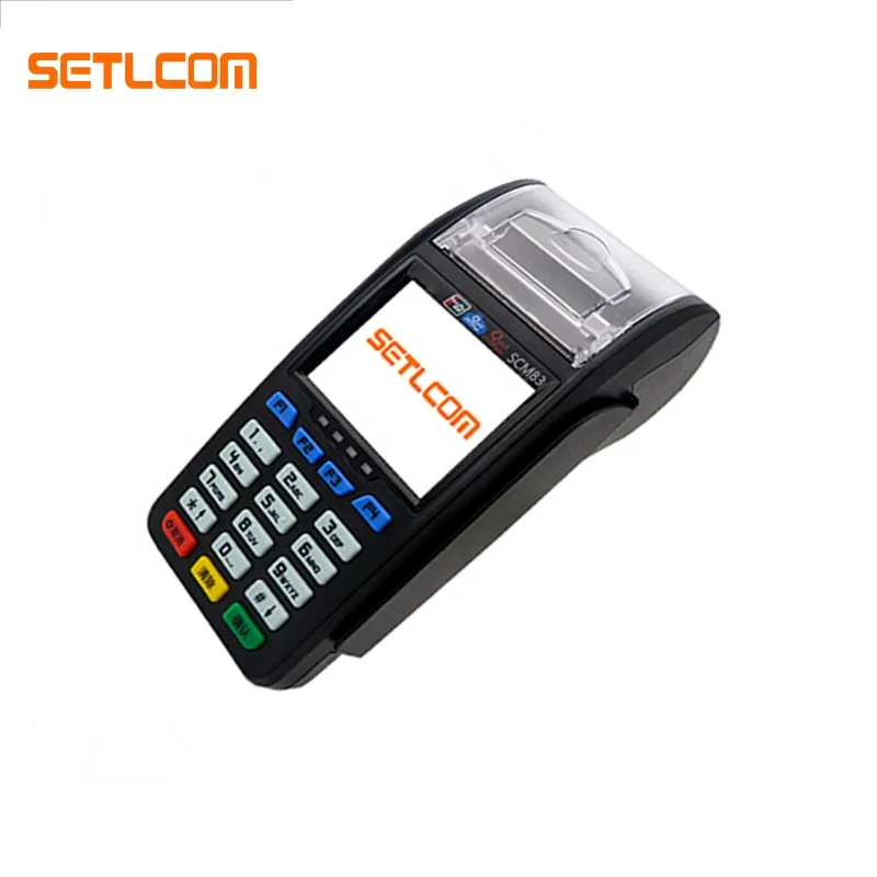 2021 Setlcom Brazil Mobile NFC RFID Magnetic Card Reader EFTPOS Linux Machine For Retail Shop