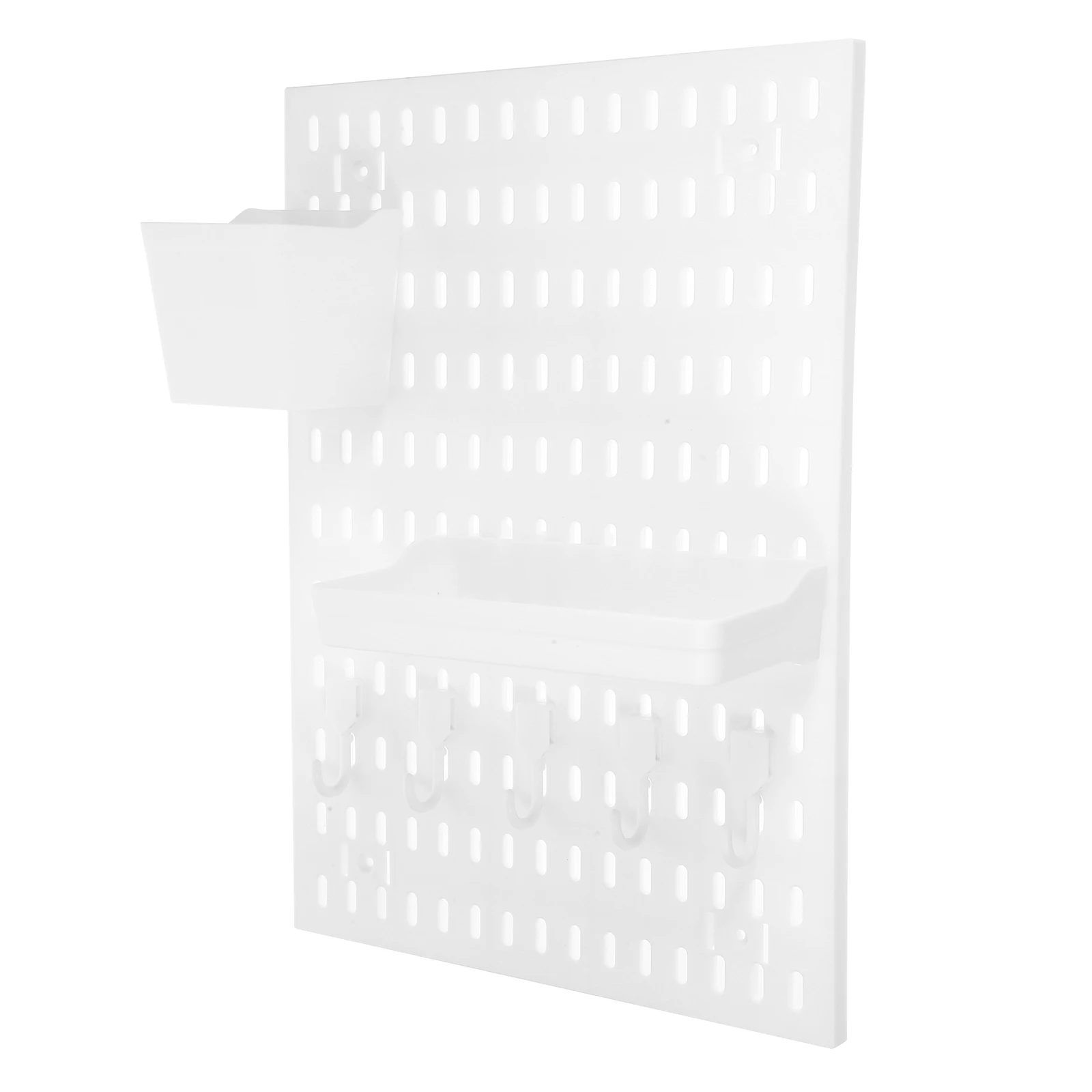 

Pegboard Wall Storage Holder Large Capacity Kitchen Storage Without Drilling Heavy Duty Garage Tool Shelf