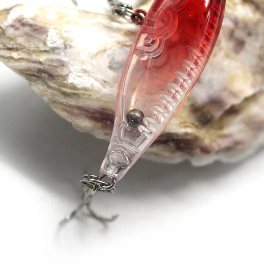 

6pcs Artificial Fishing Bait Lifelike 3D Simulation Bright Color Durable ABS Fishing Tackle Lure Outdoor Tools