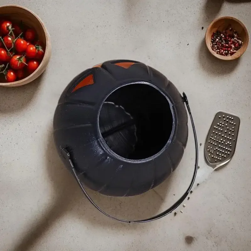 

6pcs/set Mini Candy Bucket Halloween Pumpkin Package Cute Kid Handle Box Plastic Cosplay Children Costume Party Faver Gift Decor