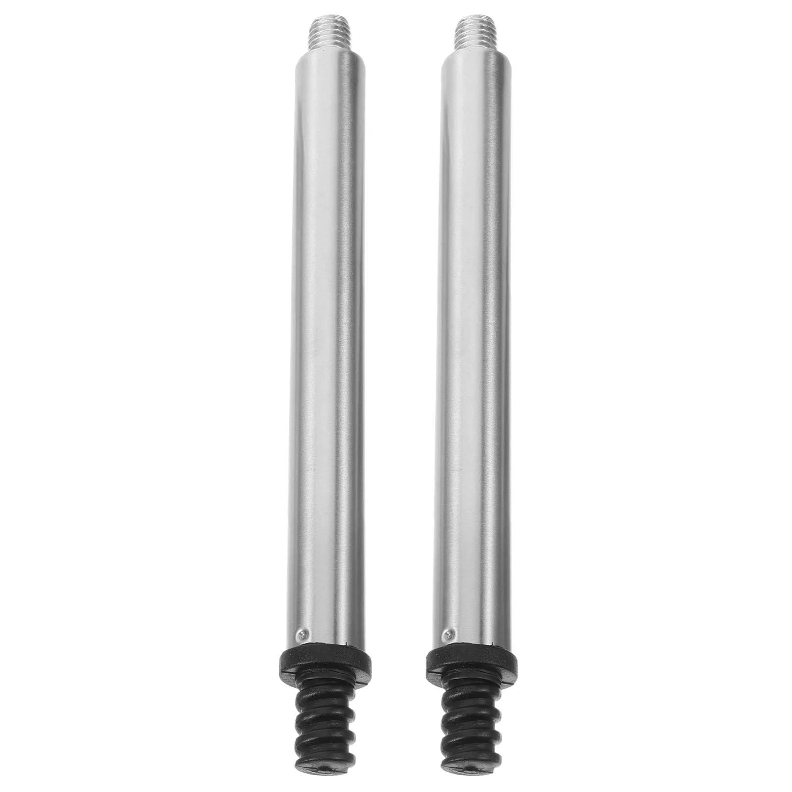 

2pcs Toilet Brush Lower Rods 201# Black Stainless Steel Durable Ergonomic Easy Disassemble Cleaning Accessories Pole