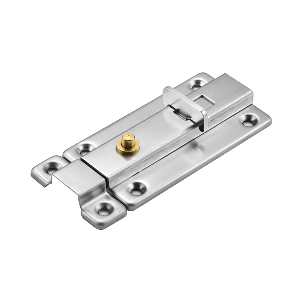 

4 Inch Stainless Steel Automatic Spring Latch Heavy Duty Door Catch Security Gate Lock Low Profile Bolt Slide Fastener