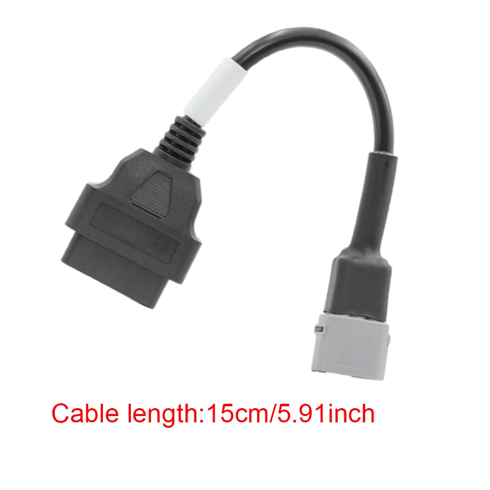 6 Pin Plug Cable Diagnostic Connector 6Pin to OBD2 Adapter For Suzuki Motorcycle
