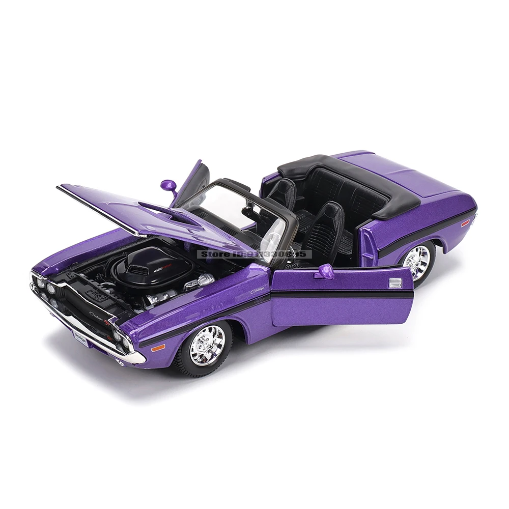 Maisto 1:24 1970 Dodge Challenger R/T Convertible alloy car model handicraft decoration collection toy tool gift die-casting