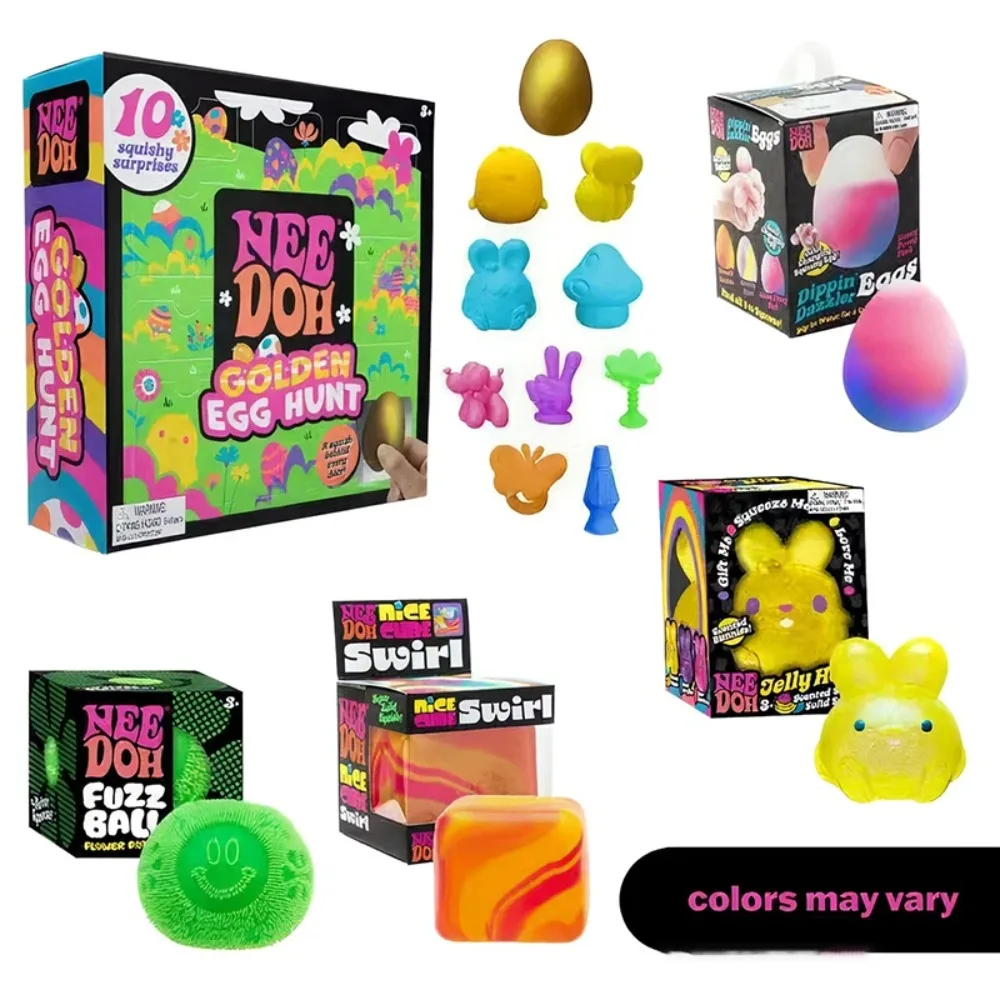 

Игровой набор-сюрприз Needoh Golden Egg Hunt 2026: Пасхальная игрушка-антистресс с мягкими фигурками для детских пасхальных вечеринок