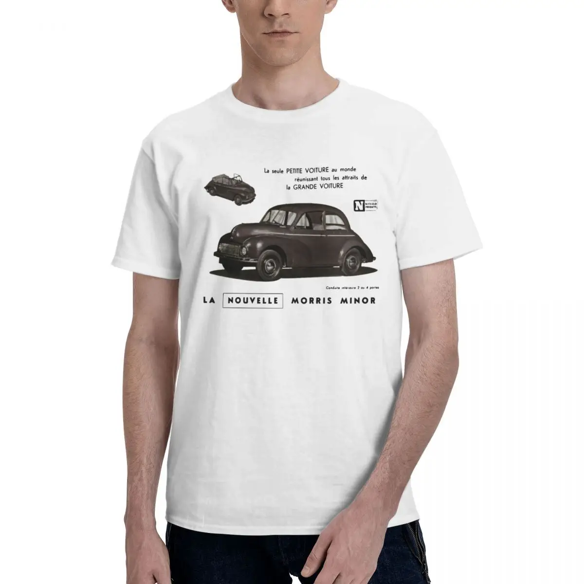 Morris Minor Retro T Shirt Cotton Unique Mens Women T Shirt Graphic Y2K Tops