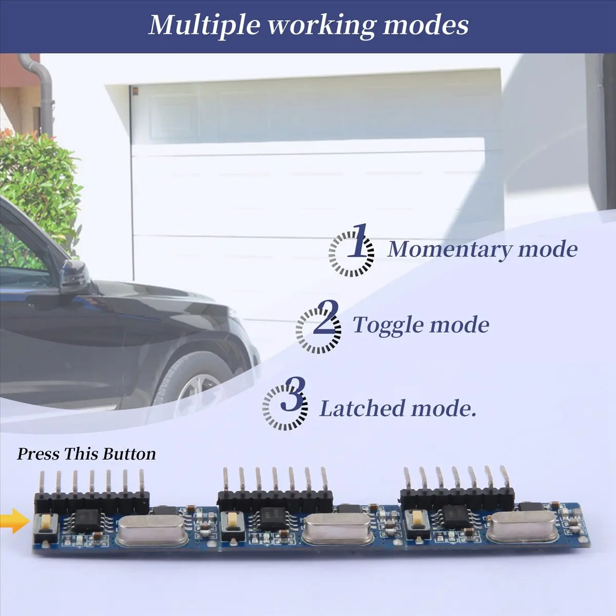 T80C! Wireless RX480E-4WQB 433Mhz RF Module Transmitter and Receiver 3 Sets 4 Channel Output Link Kit for Remote Control