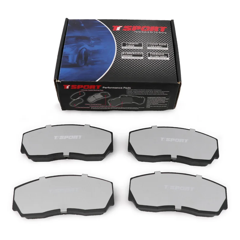 Pastilhas de freio de fábrica, lojas de freio, disco de pastilha de freio mtb preto para mini vw honda nissan lexus mazda cadillac