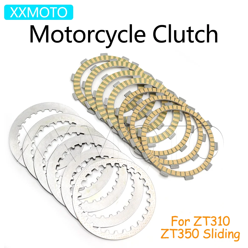 

For Zontes ZT 310 350 ZT310 ZT350 Sliding Motorcycle Clutch Plates Friction Steel Disc Kits Accessories