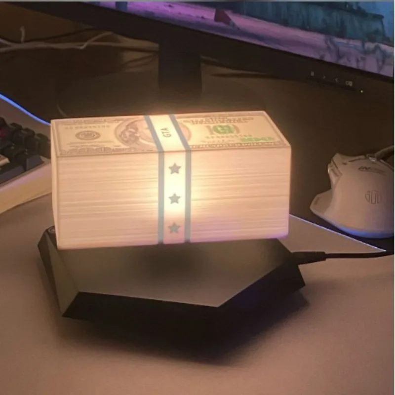 Maglev toy black technology atmosphere night light ornament