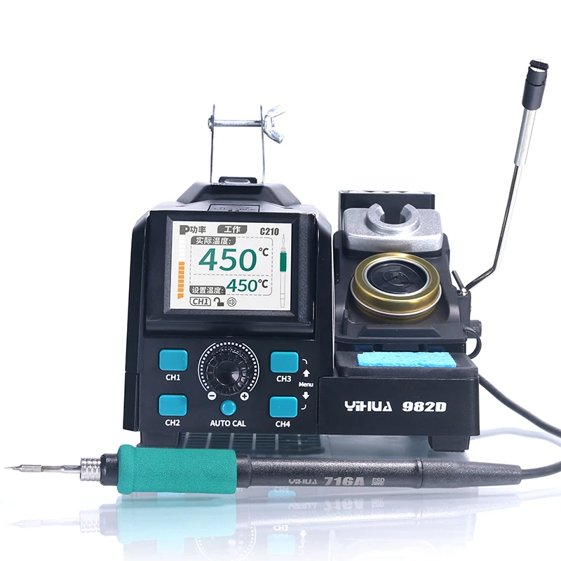 982D Smart Soldering Kit  Interchangeable 210/245 Handles & Password-Protected Settings