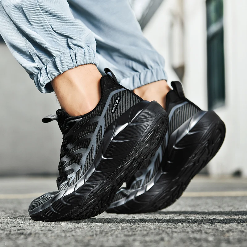 أحذية الجري الرجالية أحذية رياضية مريحة شبكية قابلة للتنفس خفيفة الوزن للرجال مقاومة للاهتراء وقابلة للتنفس ومضادة للانزلاق أحذية رجالية غير رسمية