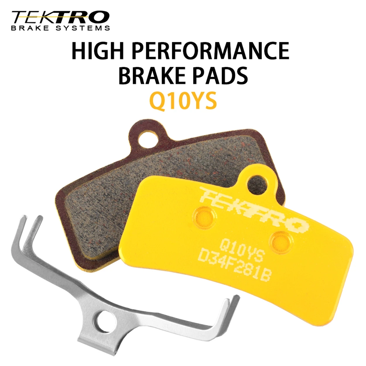 Tektro MTB Brake Pad 4 Piston Hydraulic Disc Brake Pads Q10YS Disc Pad for Shimano M6120 M7120 M8120 M9120 M745 E725 M735 E720