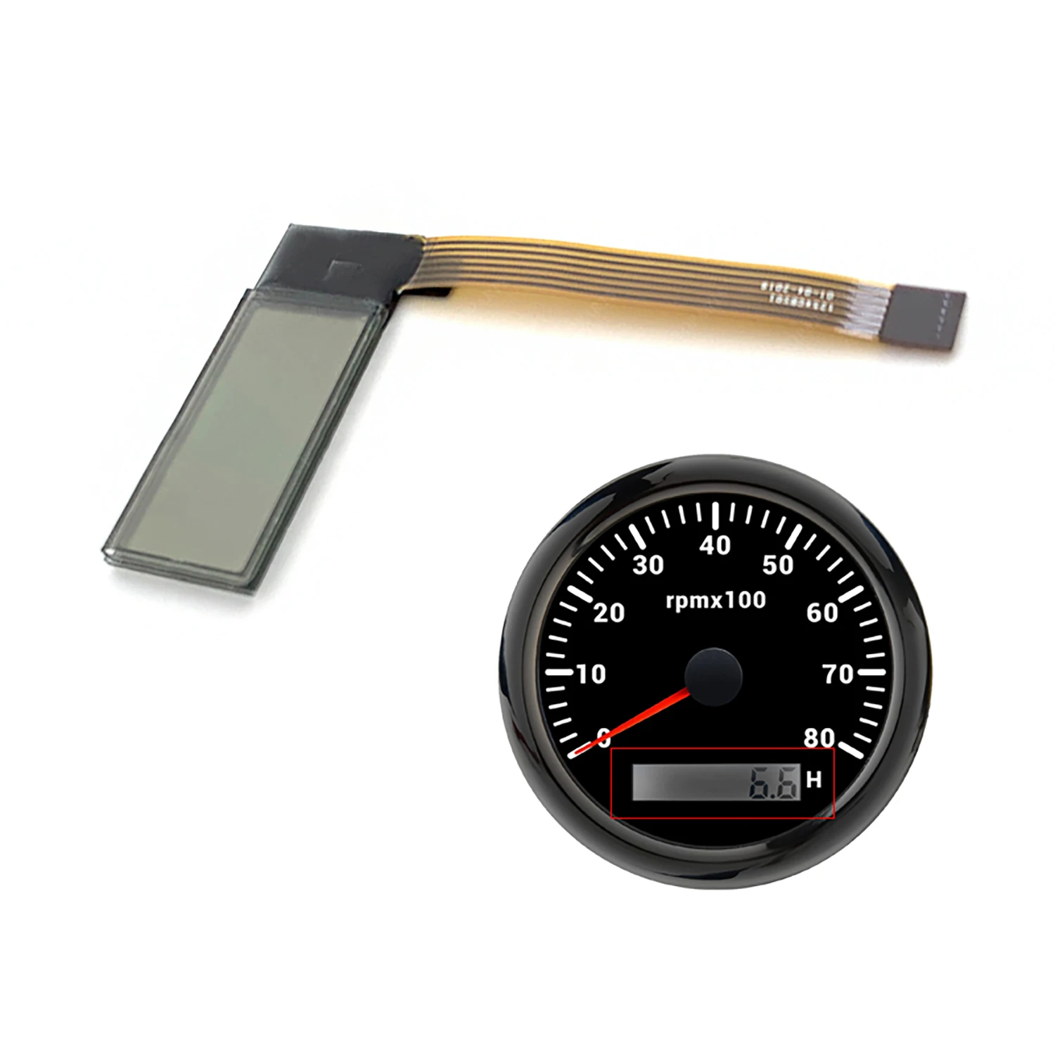 Wyświetlacz LCD obrotomierza do ciężarówki Kenworth JCB Volvo Penta łodzi Yanmar Marine licznik motogodzin wyświetlacz samochodowy części zamienne