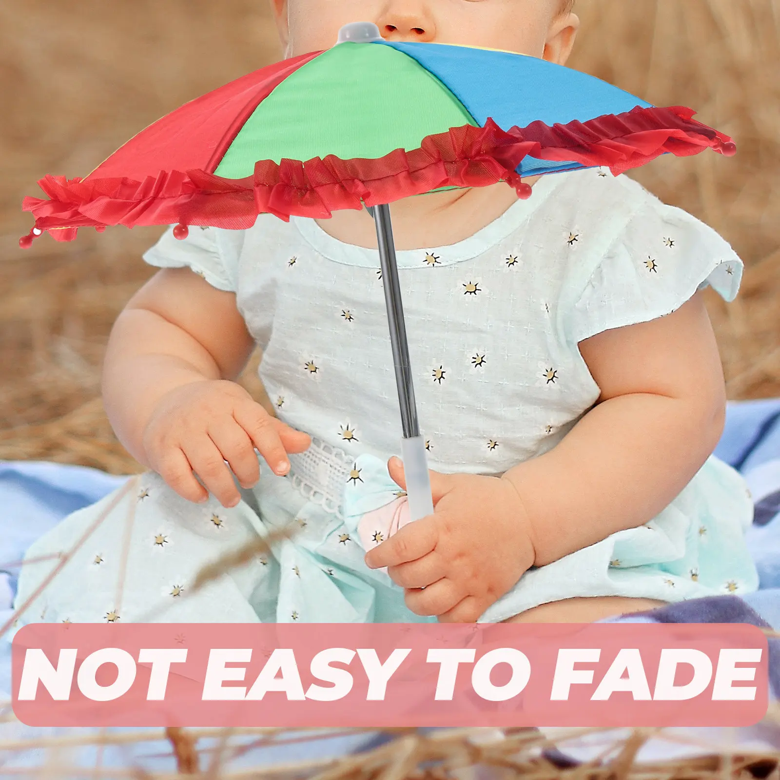 

5Pcs Colorful Mini Umbrellas Kids Mini Umbrella Solid Color Small Umbrella House Decoration Party Favor Tiny Umbrellas
