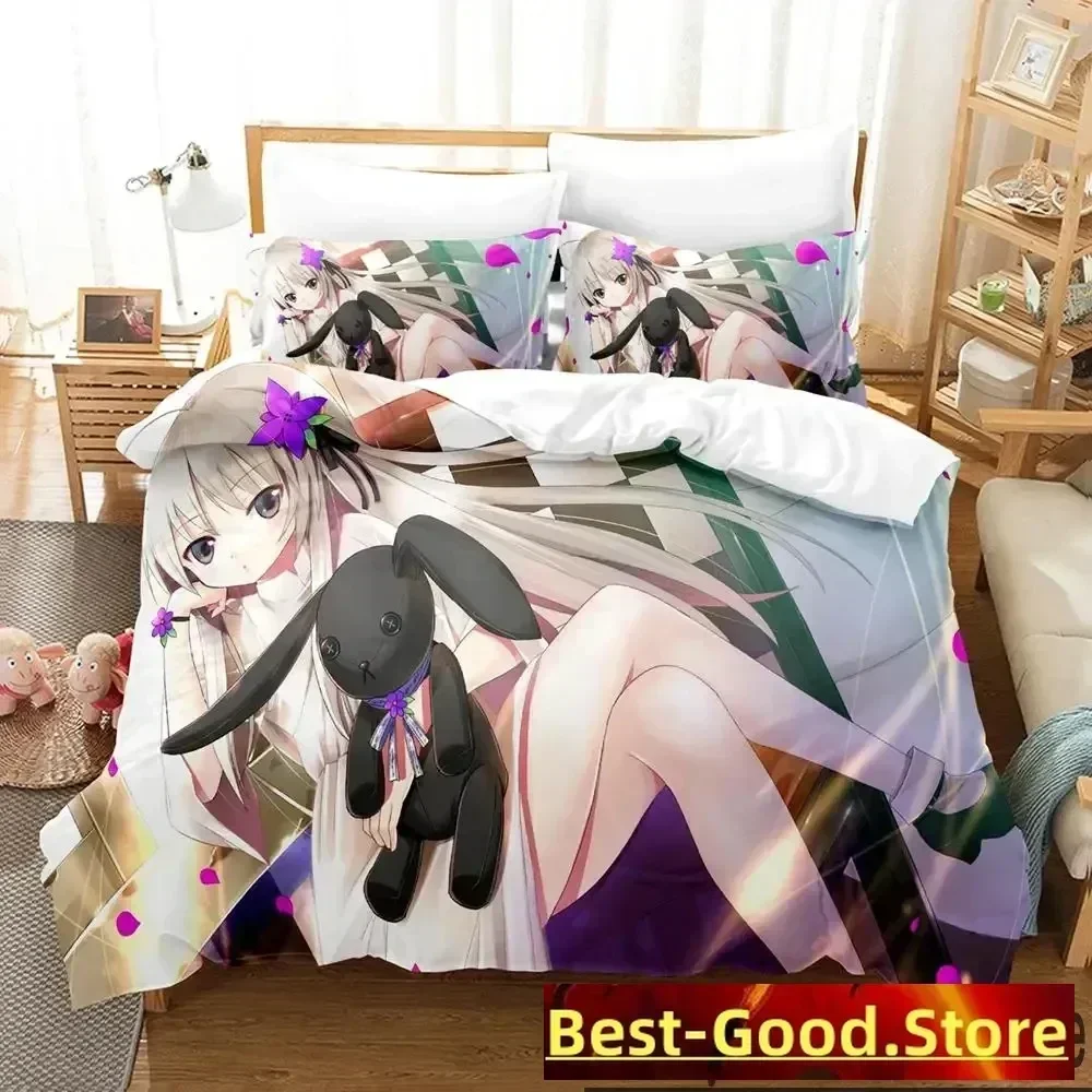 

Anime Yosuga No Sora Bedding Set Boys Girls Twin Queen King Size Duvet Cover Pillowcase Bed boys Adult Home Textileextile