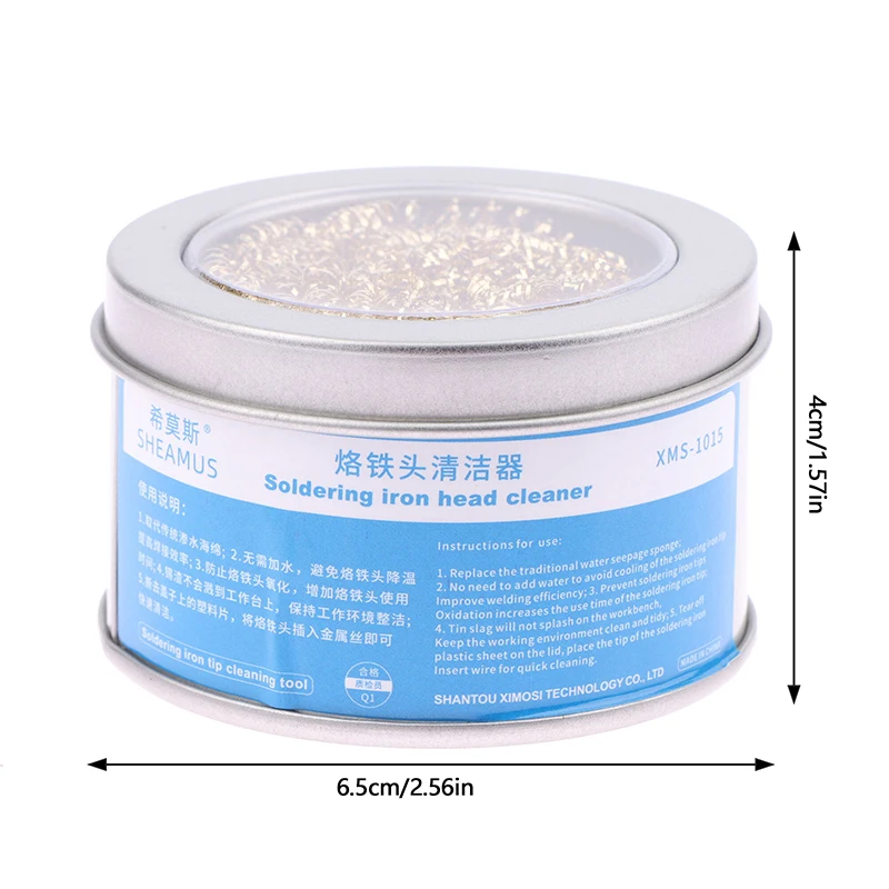 Desoldering Cleaning Ball Soldering Iron Mesh Filter Cleaning Nozzle Tip Copper Wire Cleaner Ball Metal Dross Box Clean Ball New