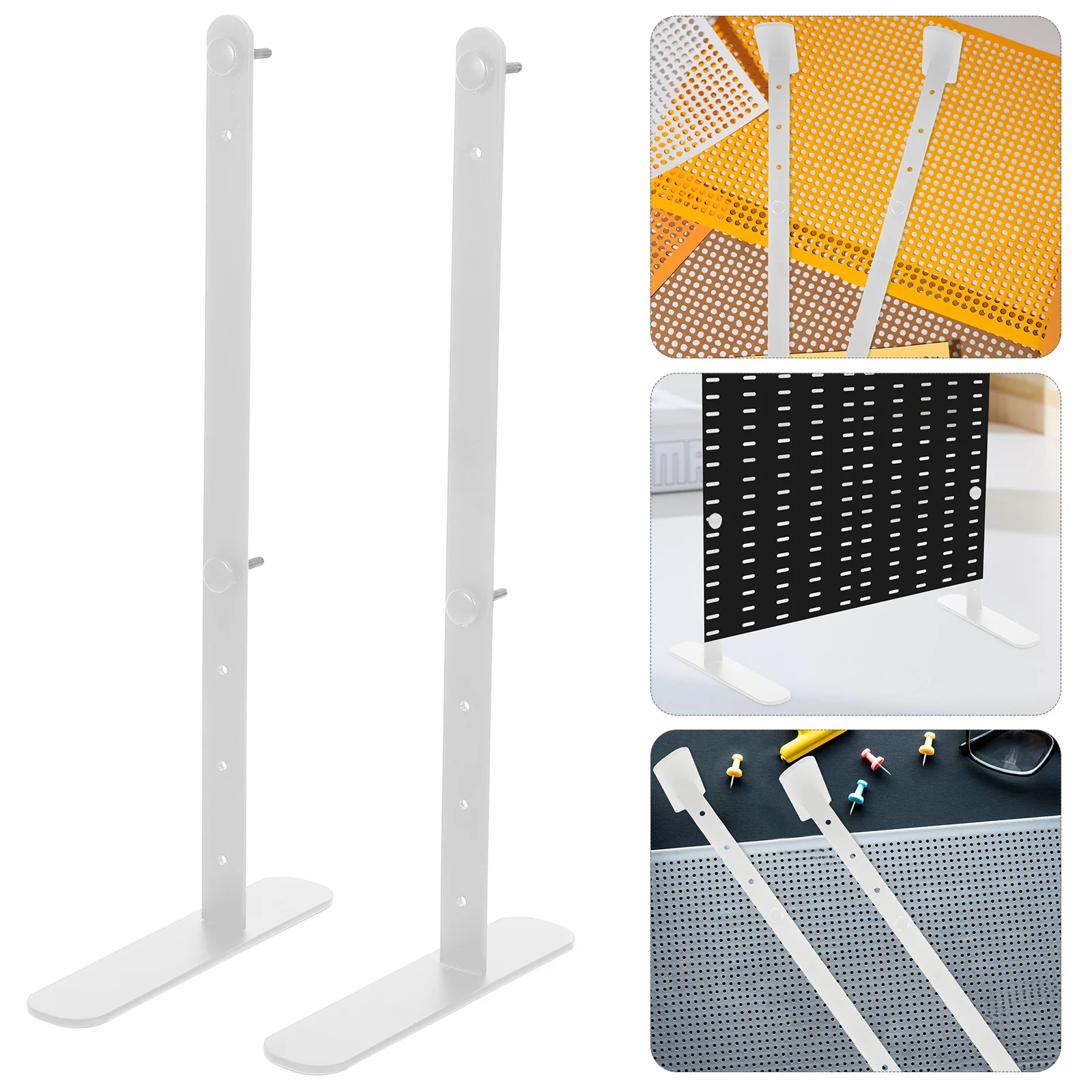

2 шт., настольные кронштейны для перфорированной доски, регулируемая подставка для панели, настольная стойка для дисплея, офисный игровой органайзер, аксессуары, доска для дисплея