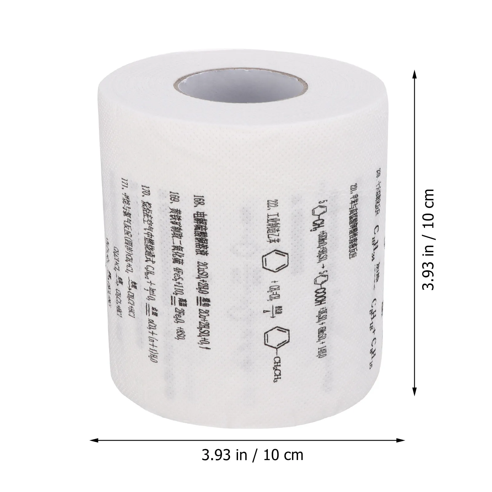 4 Rolls Chemical Physics Formula Printed Toilet Tissue Ultra Absorbent Soft Strong Toilet Paper for Home Kitchen Restaurant