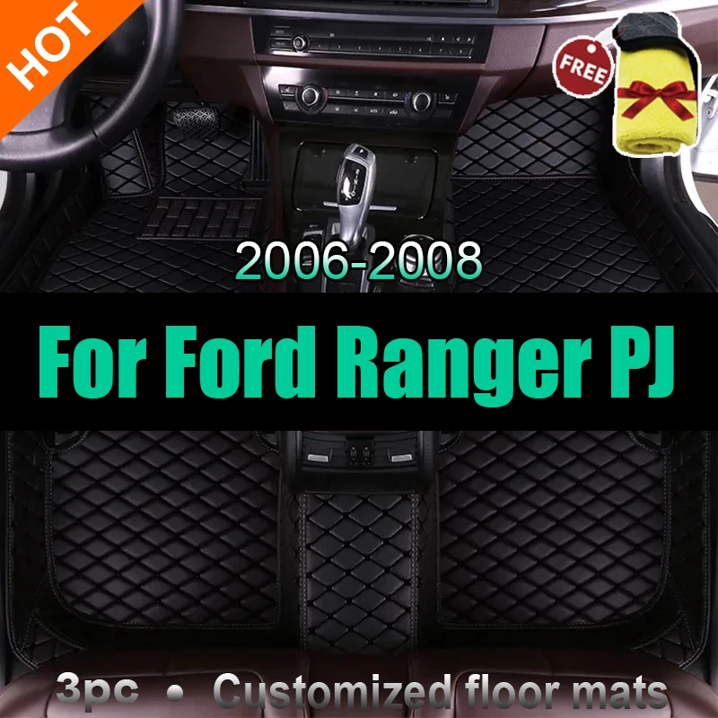 Car Rear Trunk Floor Mat For Ford Ranger PJ International 2006~2008 Double Cabin Truck Accessorie Interior ECO Car Accessories