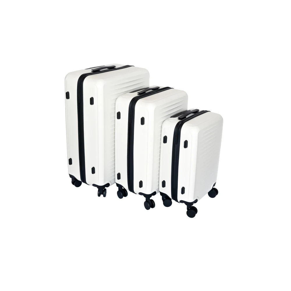 

Набор из 3 чемоданов ABS с выдвижными ручками, 20, 24 и 28 дюймов, белый цвет