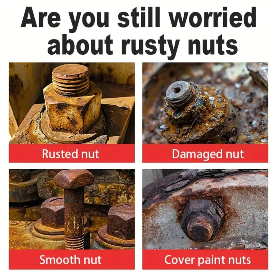 14-delige gereedschap voor het verwijderen van beschadigde bout Impact Bout Moer Remover Set Legering Beschadigde Bout Moer Remover Extractor Socket Reparatie Tool Kit