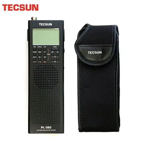 DSP Receiver Tecsun PL-360 Radio  FM MW SW LW + External AM Antenna + Outdoor Antenna Portable Radio Recorder Free Shipping