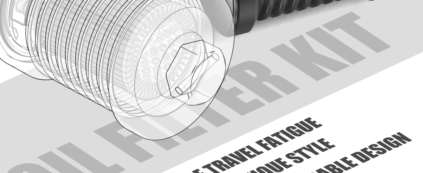 Für Harley Road Glide FLTRX 2017-2023 Wiederverwendbarer Edelstahl-Ölfilter-Kit Street Glide FLHX Road King FLHR Street Bob FXBBS – Detail 2