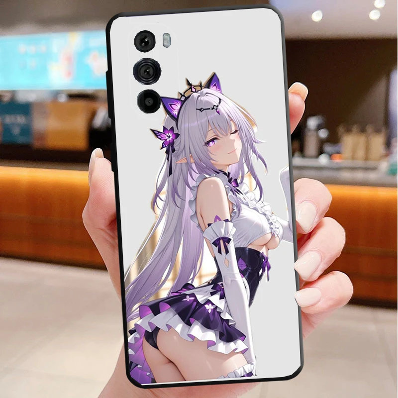 Telefoonhoesje voor Motorola Edge 50 40 Pro 60 50 40 30 Ultra Neo Fusion Moto G Play G Stylus G Power G Anime kawaii meisje