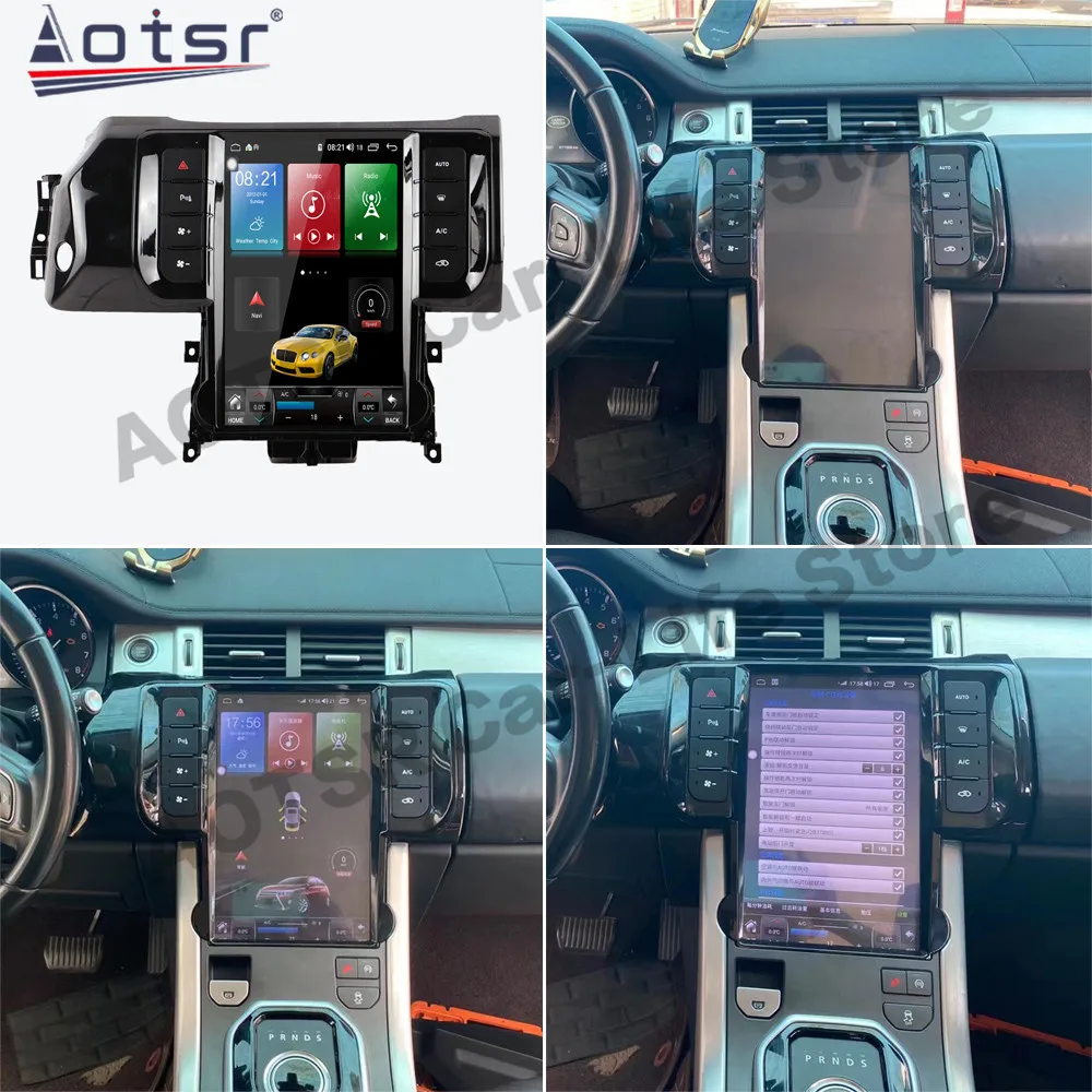 

12,1 дюймовый 256G Android 12 Tesla для Range Rover Evoque 2014 2015 2016 2017 2018 GPS мультимедийный плеер автомобильное радио головное устройство