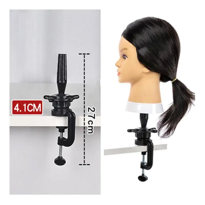 1 PCS Mini Wig Head Stand Table Clamp Training Mannequin Wig Head Holder Adjustable Plastic Material Hair Accessory Tools