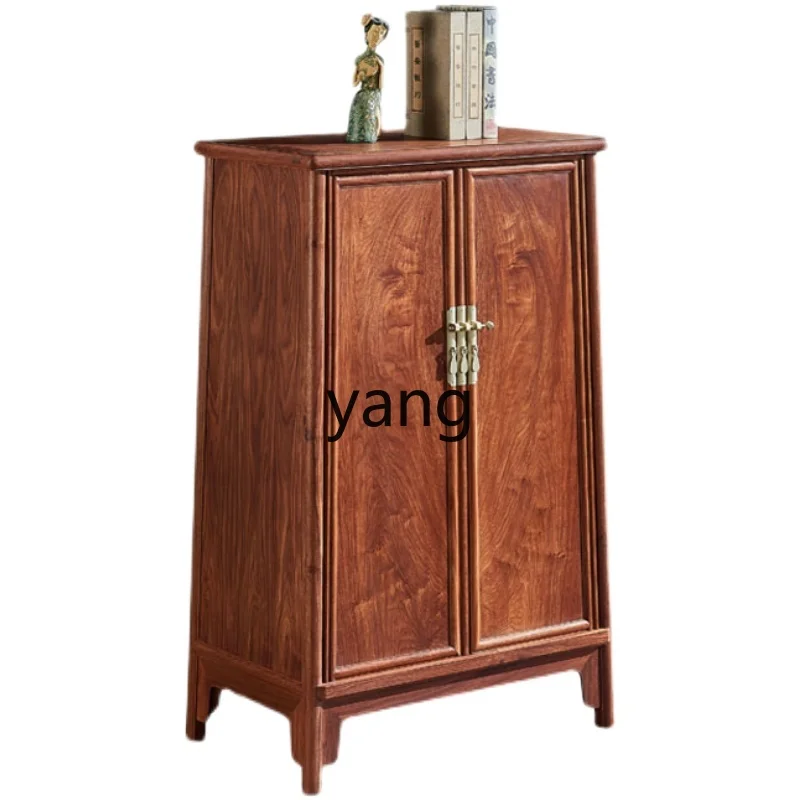 LMMMing-style rounded corner cabinet Chinese plain surface storage cabinet rosewood storage cabinet