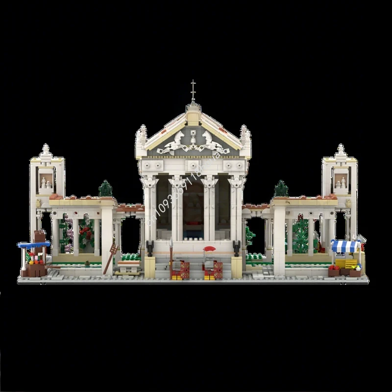 2690 pçs moc antigo romano forum altbuild modelo de construção modular blocos ideia montar arquitetura tijolo brinquedos presentes natal